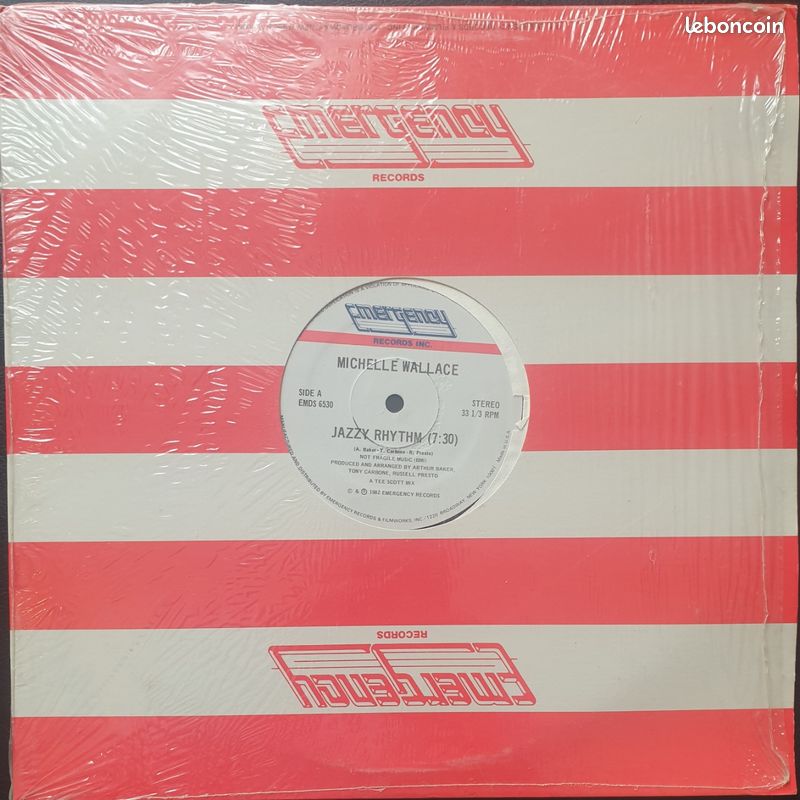 MICHELLE WALLACE - "JAZZY RHYTHM" (12", 1982) - EMERGENCY RECORDS 🇺🇸 Modern Soul Funk Boogie (image 1)