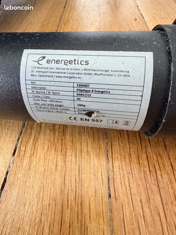 Vélo elliptique Energetics Basic 2 – très bon état (image 3)
