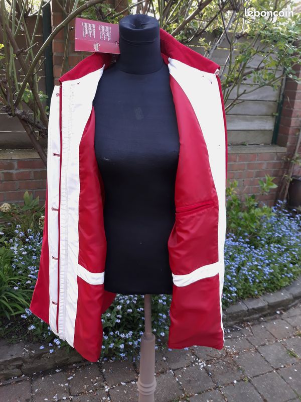 Parka Imper Blouson Caban DAXON Les ESSENTIELS Rouge Taille 50 Neuf (image 5)