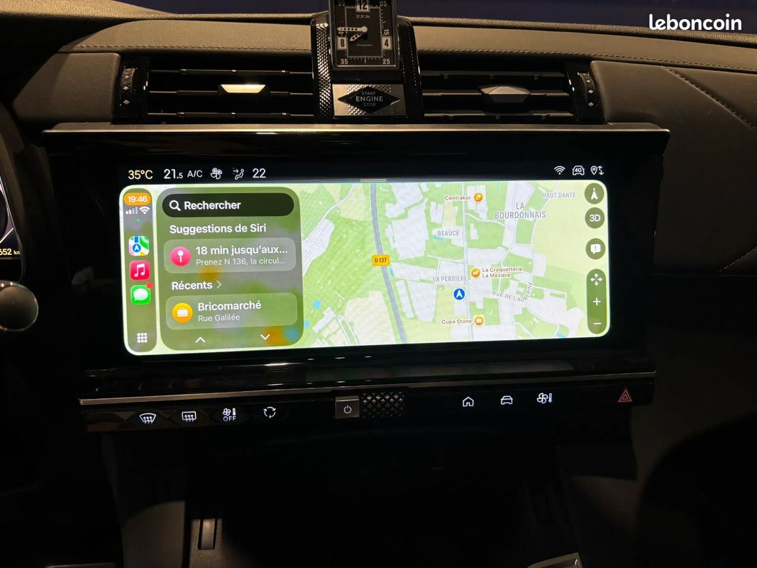 DS DS 7 E-TENSE 225ch Bastille - Origine France / CarPlay / Suivi complet / Caméra 360° / Hayon électrique et main libre / Keyless Go / Gris Laqué / Pack Drive Assist (image 20)