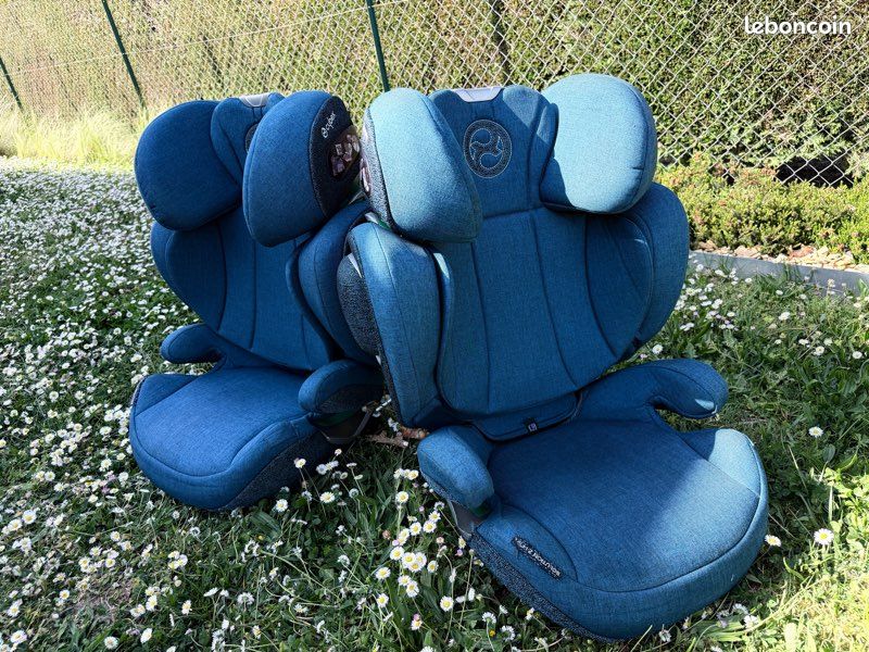 Lot de 2 sièges auto Cybex Platinum Solution Z i-Fix – Mountain Blue Plus – Excellent état (image 1)