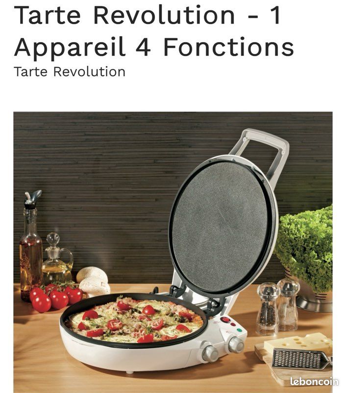 Appareil à cuisson tarte, tourtes, viandes, dessert : Tarte Révolution (image 1)
