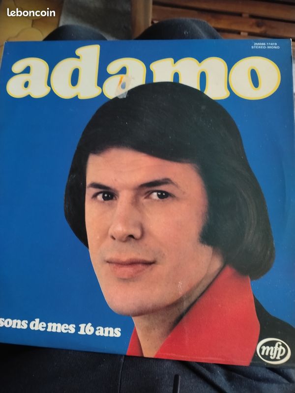 VINYLE 33T "ADAMO" Mes 16 Ans (image 1)