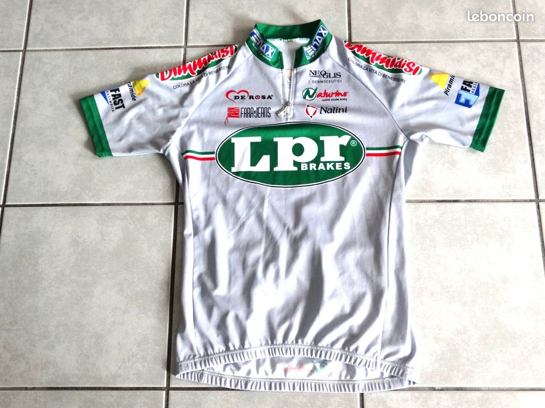 Maillot cyclisme velo LPR brakes 2008 vintage taille L tour de France nalini - Sport & Plein air