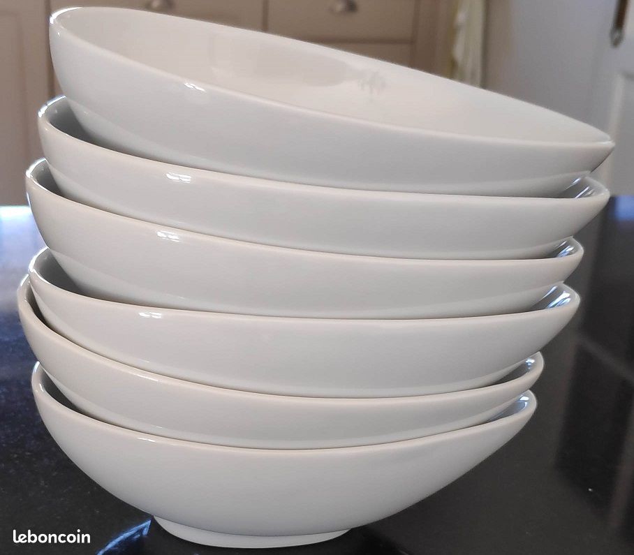 Coupelles à avocat en porcelaine blanche (image 2)