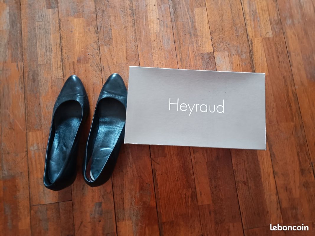 Ballerines Escarpins Hôtesses Cuir Noir T36 | Neuves Avec étiquettes
