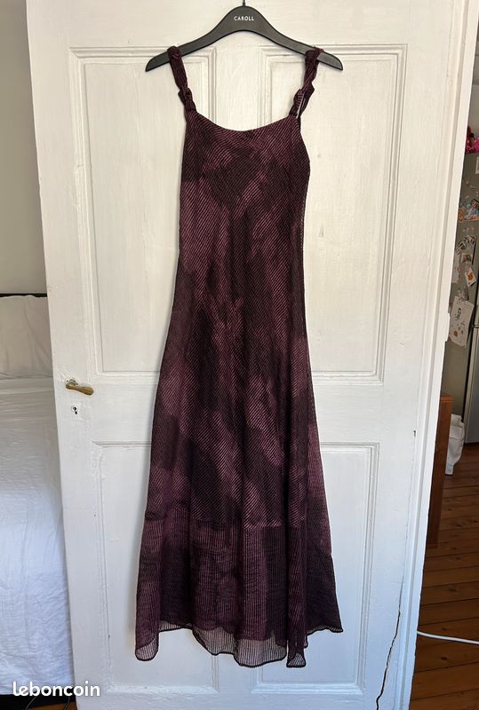 Robe Longue Zapa Noir - Taille 38 - Style Maxi, Longueur Aux Pieds - Occasion Très Bon état