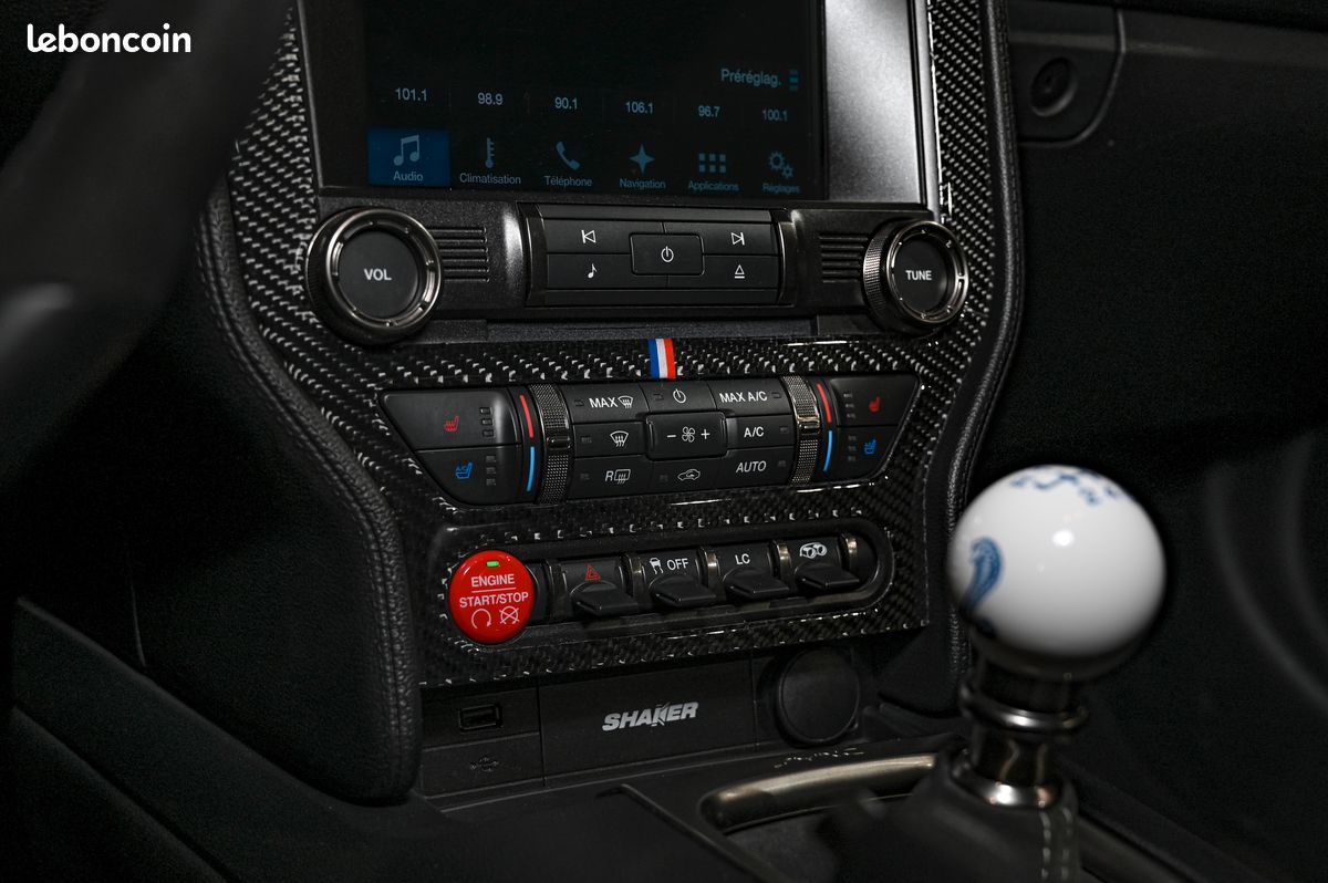 FORD MUSTANG SHELBY GT350 V8 5.2 533 BVM Track Pack / PPF / SYNC 3 / Sièges Confort / KeyLess / Caméra / Track Apps / SHAKER / MagneRide (image 12)