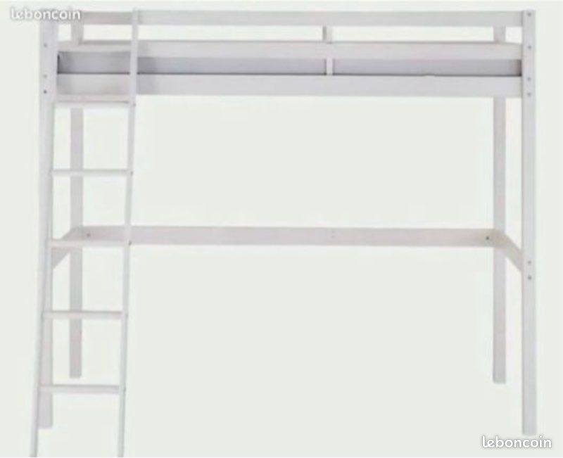 Lit en hauteur blanc (image 3)