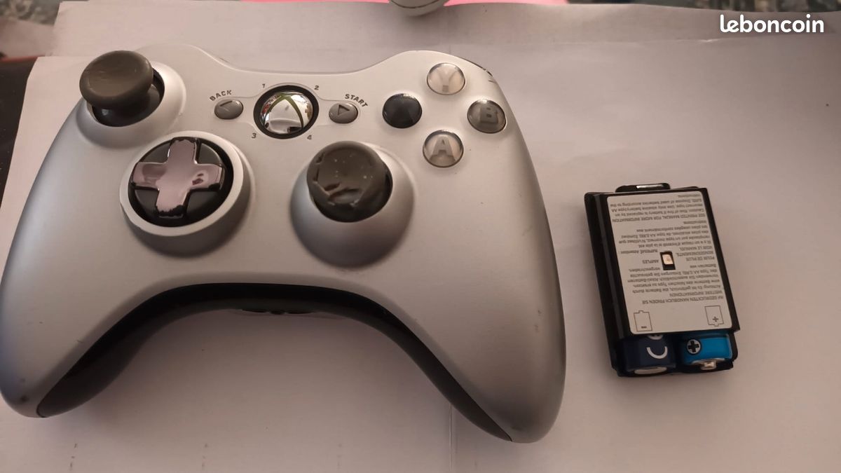 Manette Microsoft Xbox 360 sans Fil - Blanche