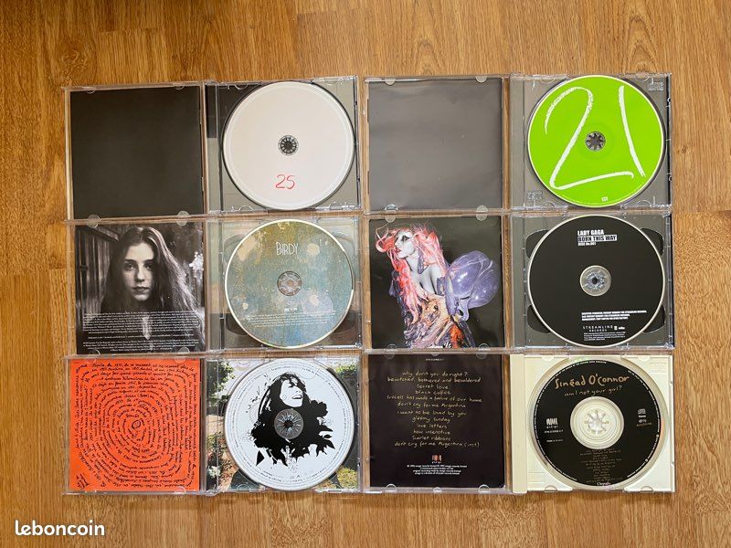 Lot 6 CD Adèle, Birdy, Lady Gaga, Olivia Ruiz, Sinead O'Connor (image 2)