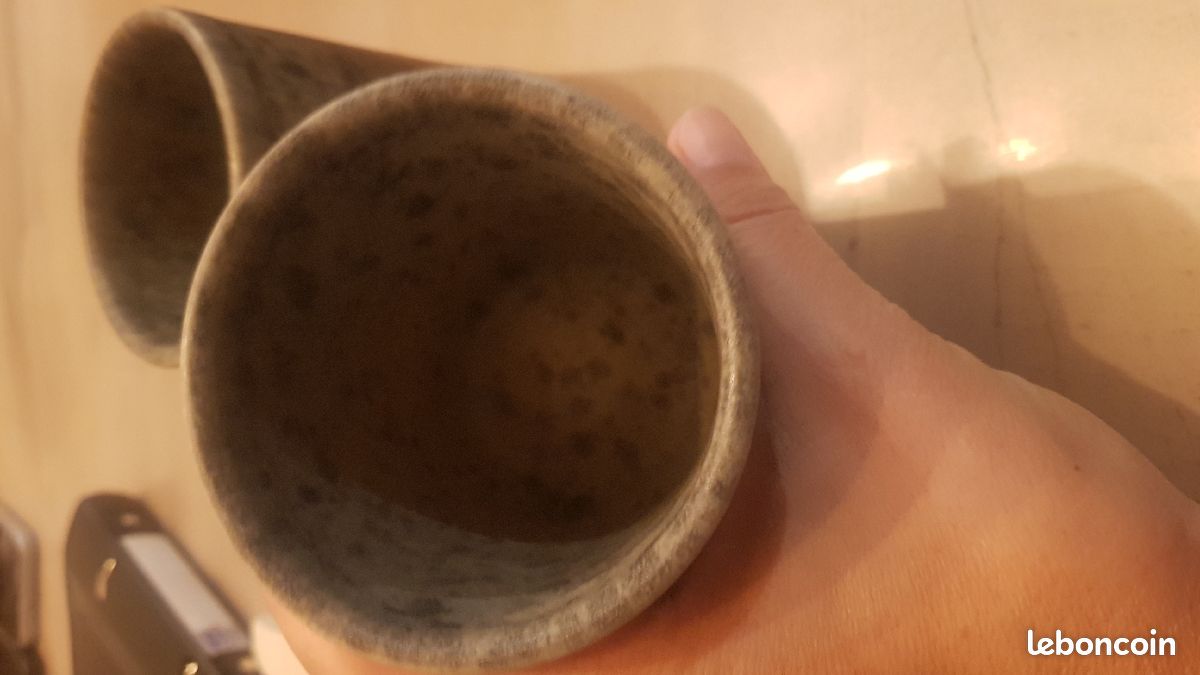 Lot 4 tasses grès cérame H&m home (image 5)