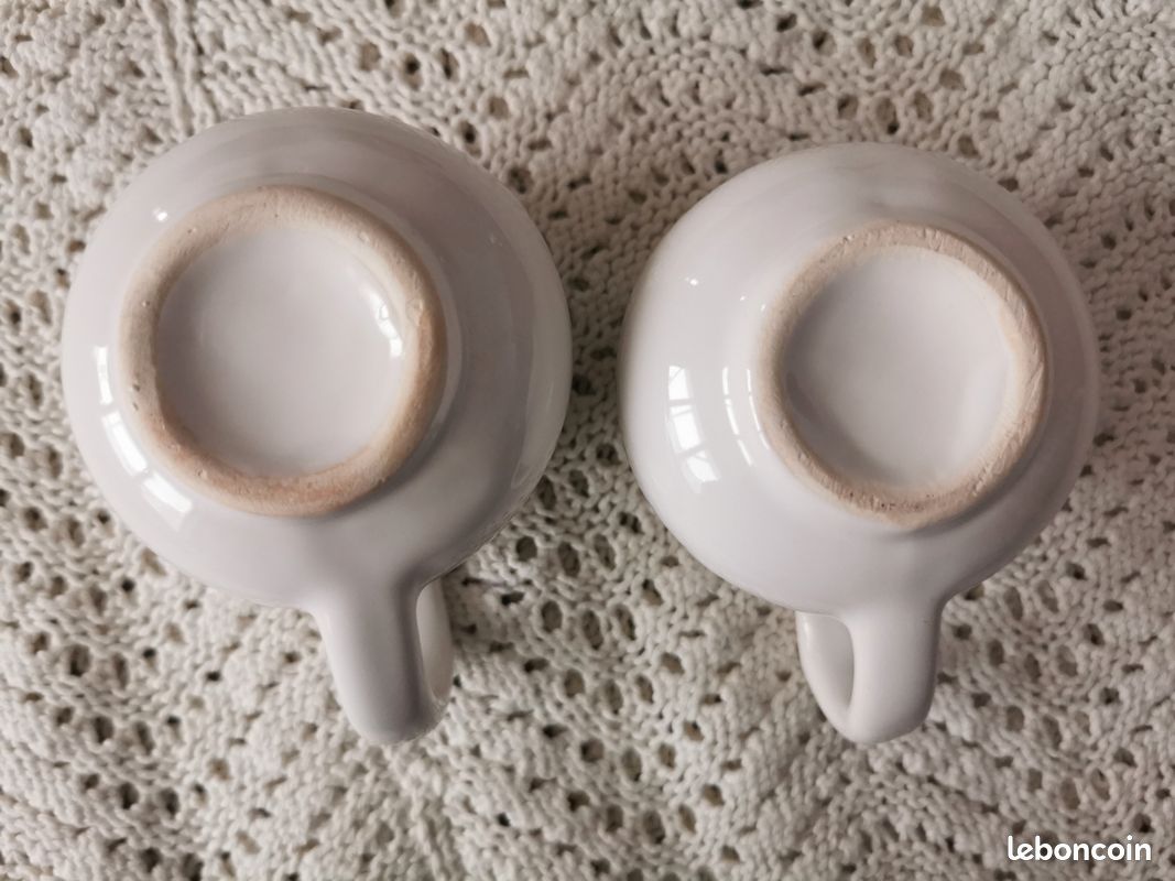 IAIO - Lot De 6 Tasses à Cappuccino Epilables En Céraique 175 L Support Pour Café