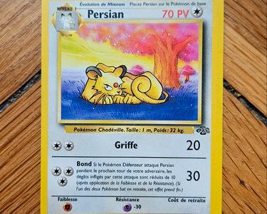 1995 persian pokemon card value Carte Pokémon Persian 1995