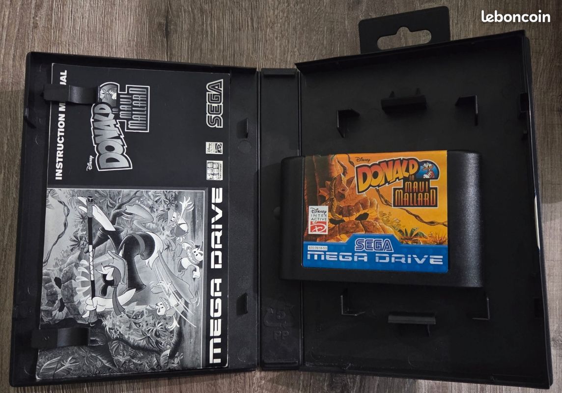 Jeu Donald In Maui Mallard Sur Sega Mega Drive – Cartouche Vintage – Occasion