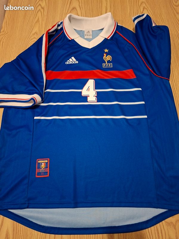 Maillot vintage FFF Coupe du Monde 98 promotionnel XL FIFA