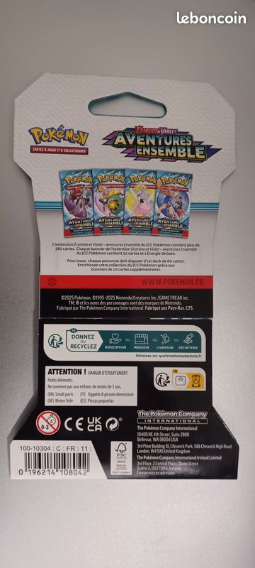 Pokémon Booster aventure ensemble packs de cartes neuf parfaitement scellé (image 3)