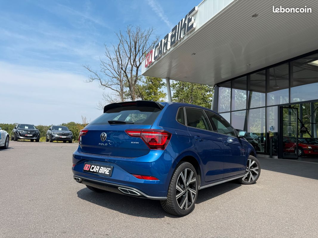 VW POLO R Line TSI 95ch Garantie 6 ans Suivi complet Volkswagen Caméra de recul Feux IQ Light Apple Carplay 17P 309/mois (image 2)