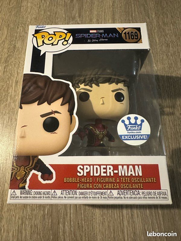 Funko pop spider man unmasked peter parker avengers marvel disney