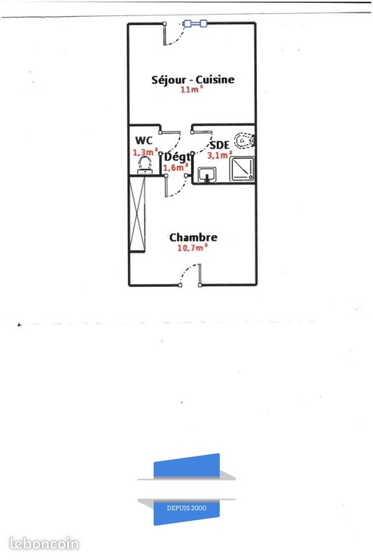 Maison 2 pièces 28 m² - Saint-Paul-lès-Dax 40990 (image principale 6)