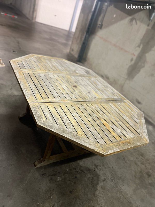 Table teck et chaises (image 3)