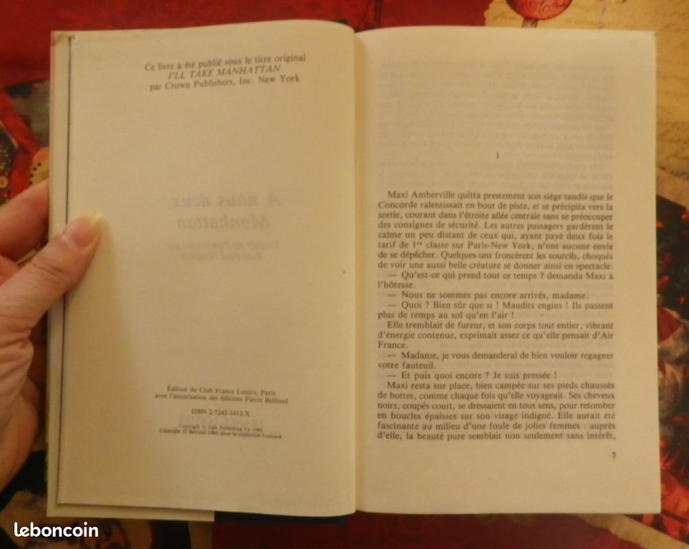 A NOUS DEUX, MANHATTAN de Judith KRANTZ Ed. France Loisirs (image 5)