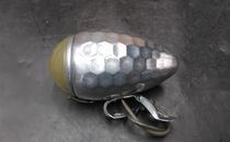 Feu De Vélo Aluminium Martelé LUXOR – Vintage – Pour Vélo De Collection Ou Randonneuse