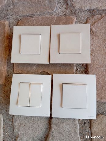 Lot De 5 Interrupteurs Va-et-vient ARNOULD ESPACE Évolution (sans Plaques) Neufs