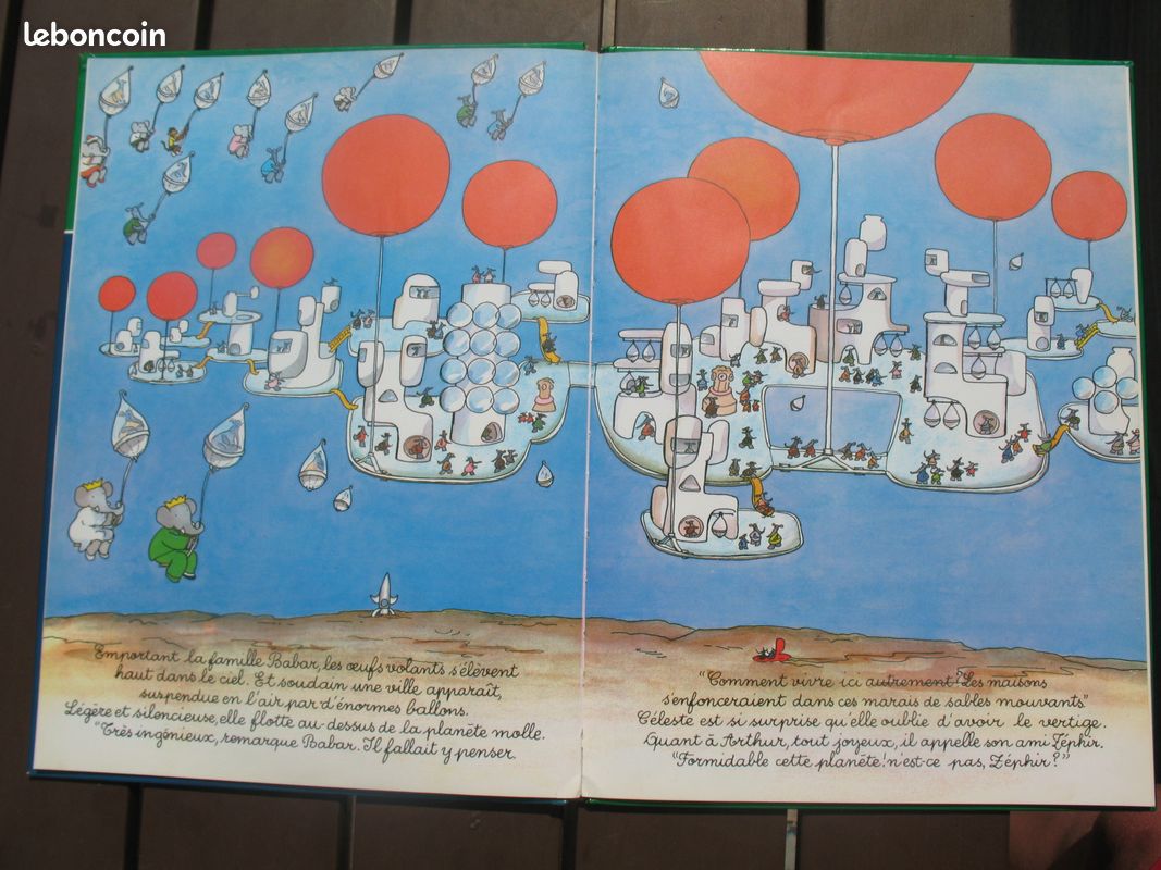 BABAR dans l'ile aux oiseaux --- BABAR et la planete molle ---- GRANDS ALBUMS HACHETTE (image 17)