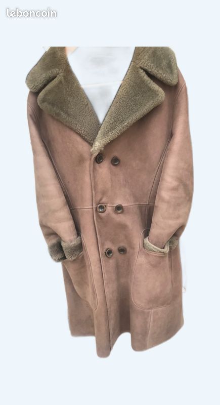 Vends manteau cuir retourné et mouton pour femme (image 1)