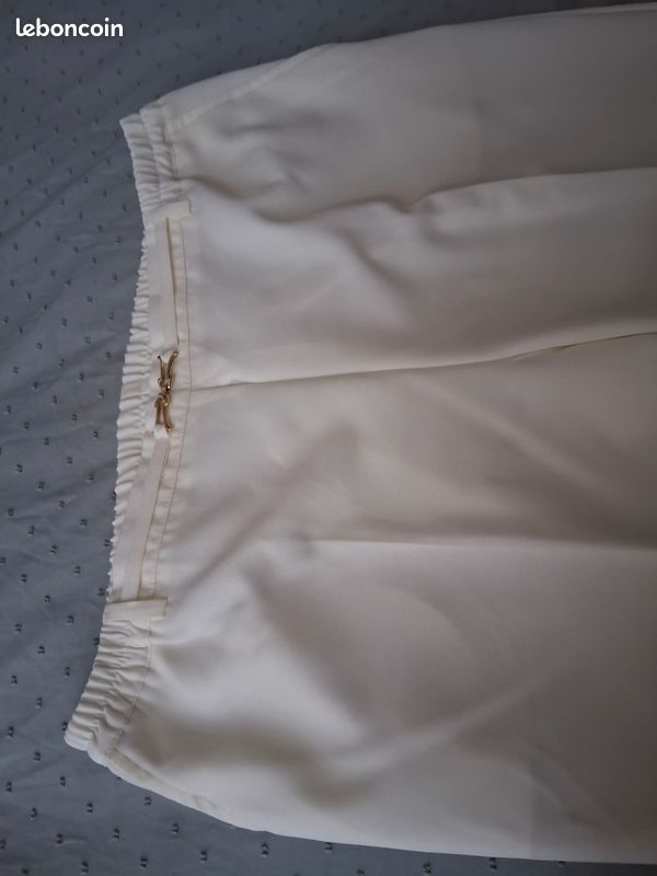 Pantalon blanc afibel femme (image 2)