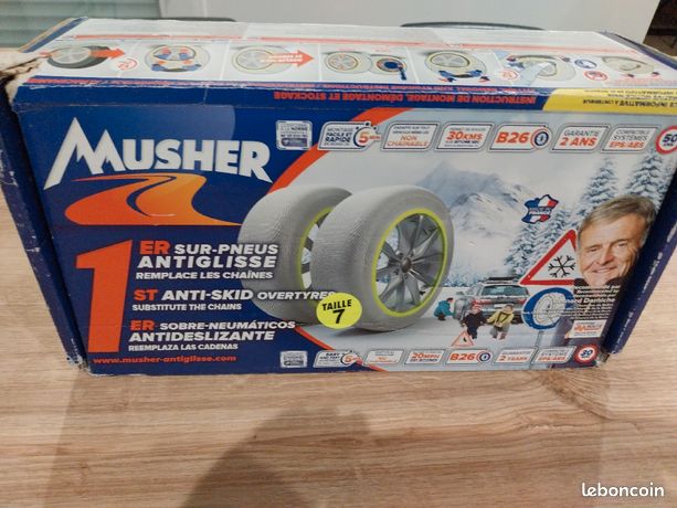 Chaussette neige antiglisse pour pneus 185/65/R15 – Musher Antiglisse