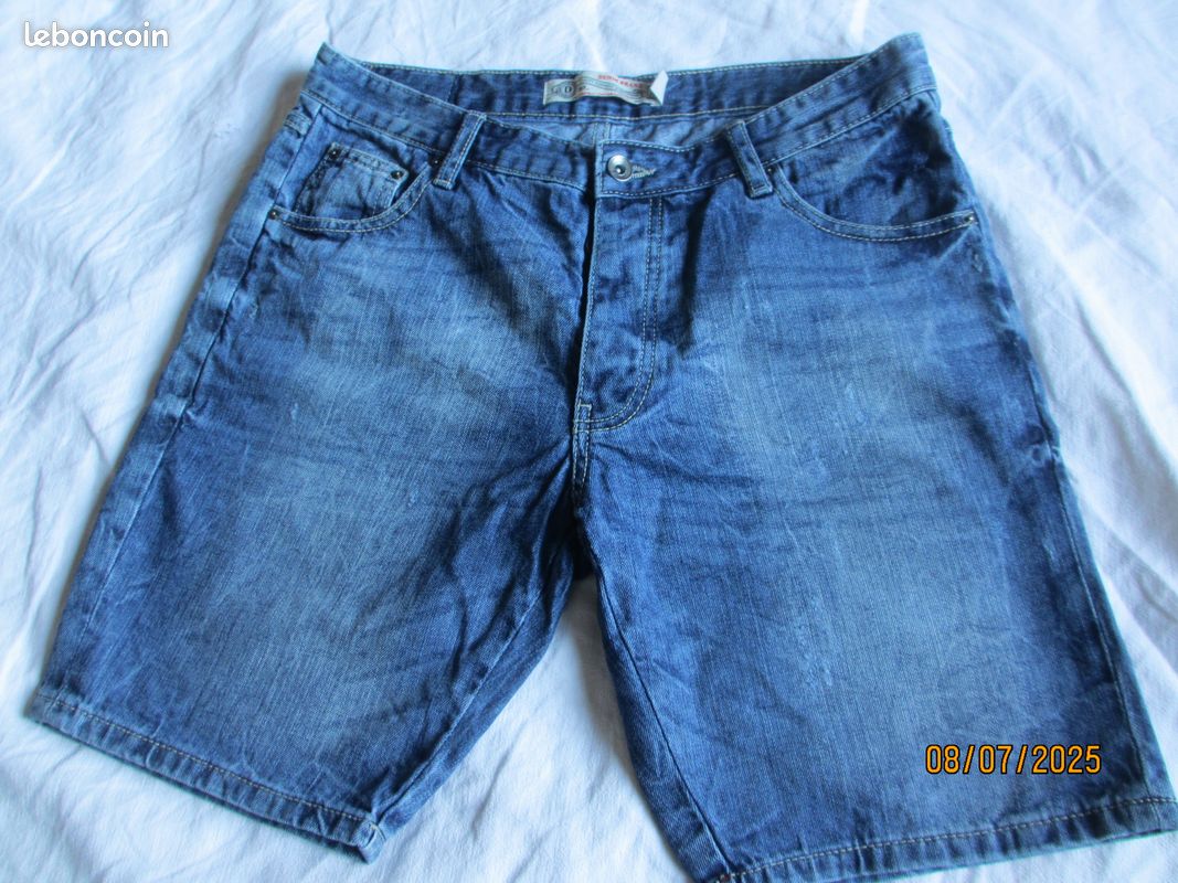 Bermuda homme en jean (image 3)
