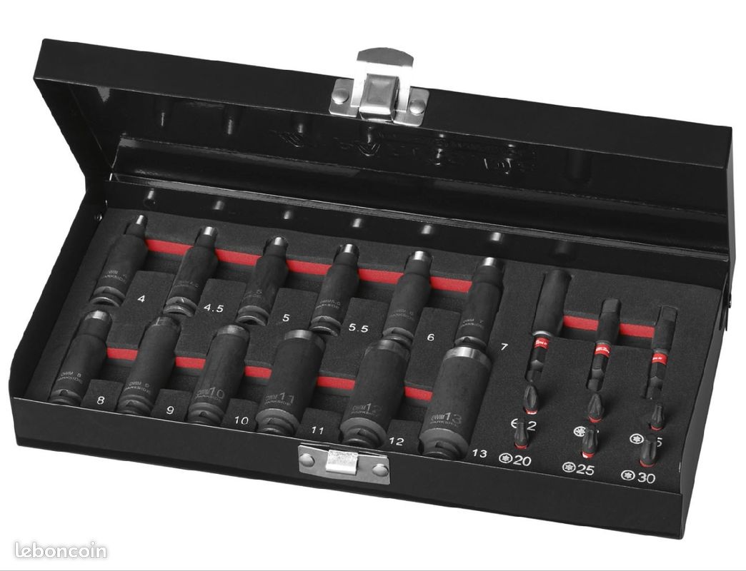 PARKSIDE PERFORMANCE® Set de douilles et embouts pour clé à choc PSS 21 a1 (image 1)