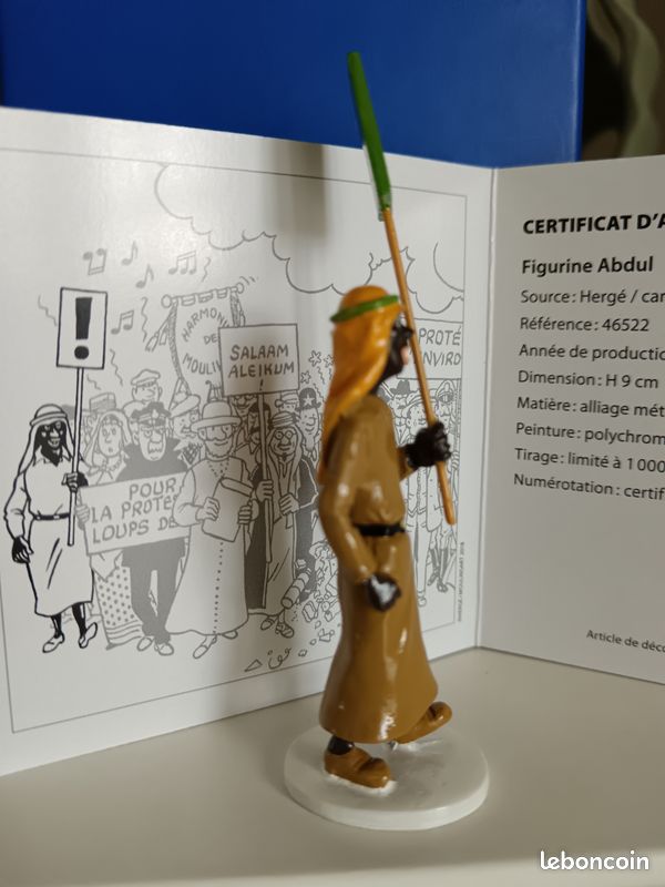 Figurine Pixi Tintin - Abdul - Plomb - Boîte Et Certificat 2019 - Très Bon état