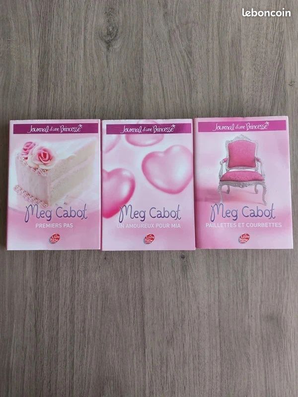Lot de 3 livres / romans de Meg Cabot collection journal d'une princesse tbe (image 1)