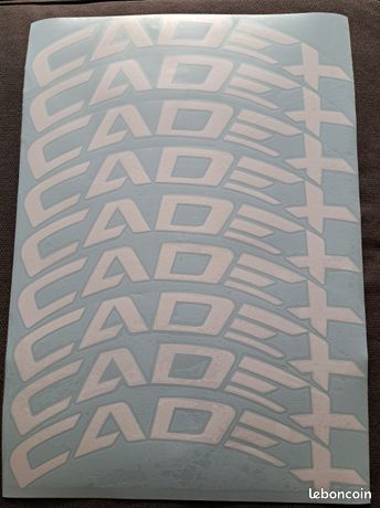 Disc Matte white -ROVAL – autocollants pour roues de bicyclette,en