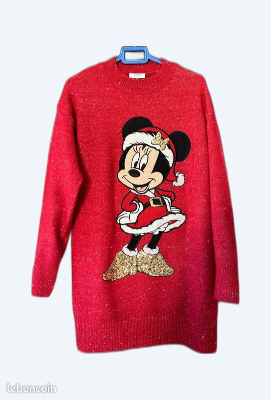 De Noël Robe Pull Minnie Femme Pull Fille Disney Pull De Noel