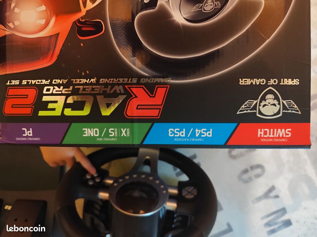 Volant et pédales de jeu Vidéo PRO Race Pro SV450 + CASQUE ps5