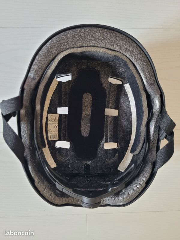 Casque de vélo rond noir Btwin taille M (image 4)