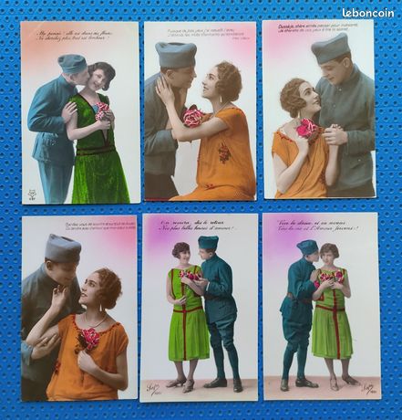 Carte Postale Patriotique – CP Militaire Fantaisie – Occasion – Fabriqué En France