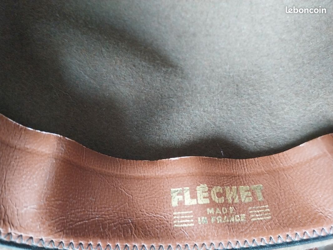2 Chapeaux Homme FLECHET TDT – Taille 57 – Couleur Marron Et Noir – Occasion Parfait état – Fabriqués En France