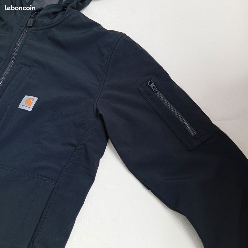 Veste a Capuche Noir Carhartt Pour Homme Taille M. Softshell Carhartt Rain Defender (image 4)