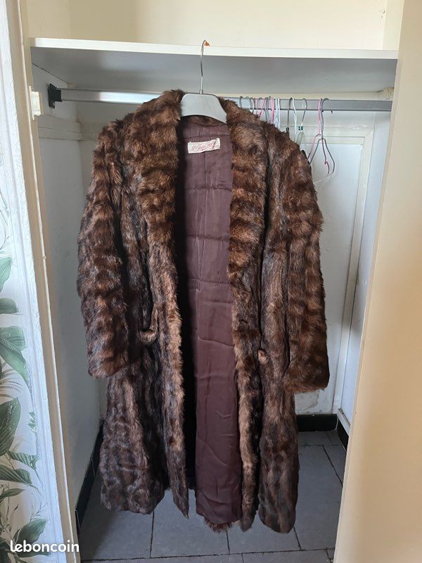 Manteau véritable fourrure vintage (image 1)