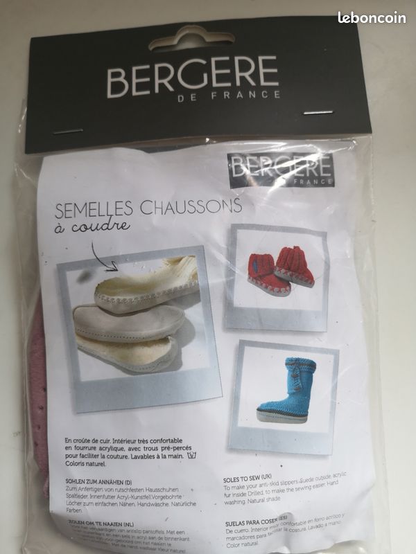 Semelle Cuir Semelle Pour Chausson Au Crochet PRYM Semelles En