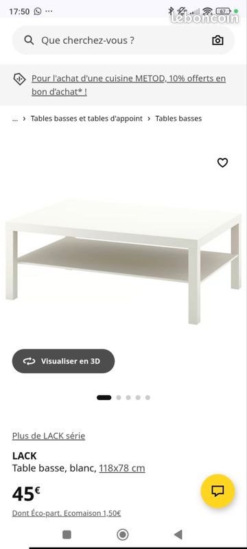 Table basse ikea (image 2)