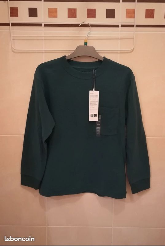 Sweat NEUF ÉTIQUETÉ Uniqlo T11/12 ans - L92B (image 1)