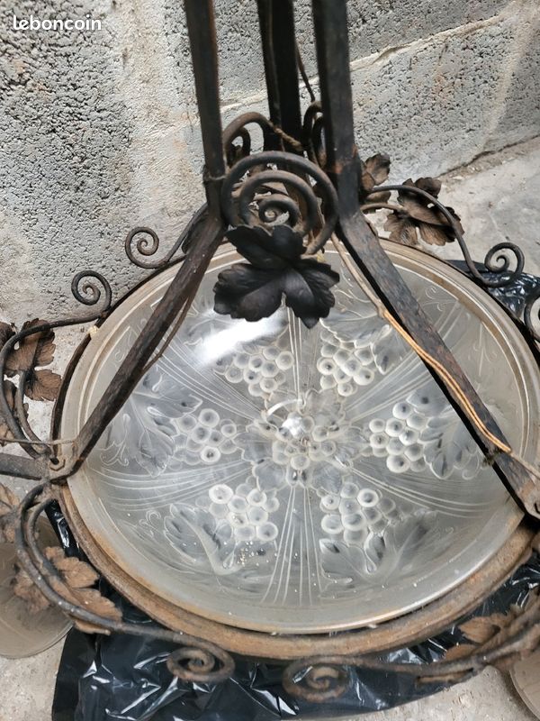 Lustre luminaire art deco (image 5)