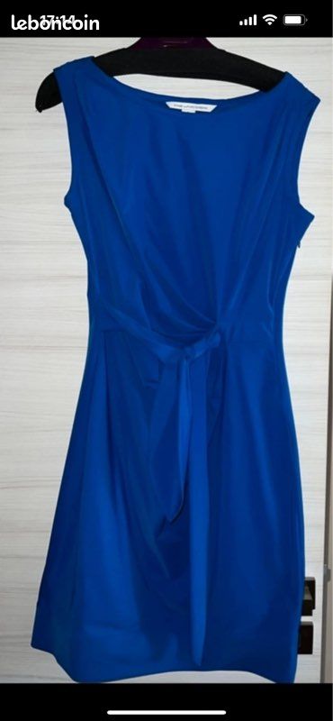Robe Diane Von Furstenberg Taille 6 - Style Patineur (A-line), Longueur Genou, Multicolore, Occasion Très Bon état