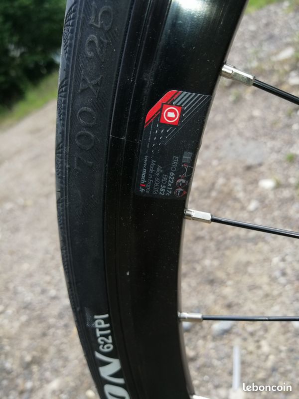 Velo fixie cadre colombus jantes profiler transmission neuve plateaux chaine pignon neuf (image 9)